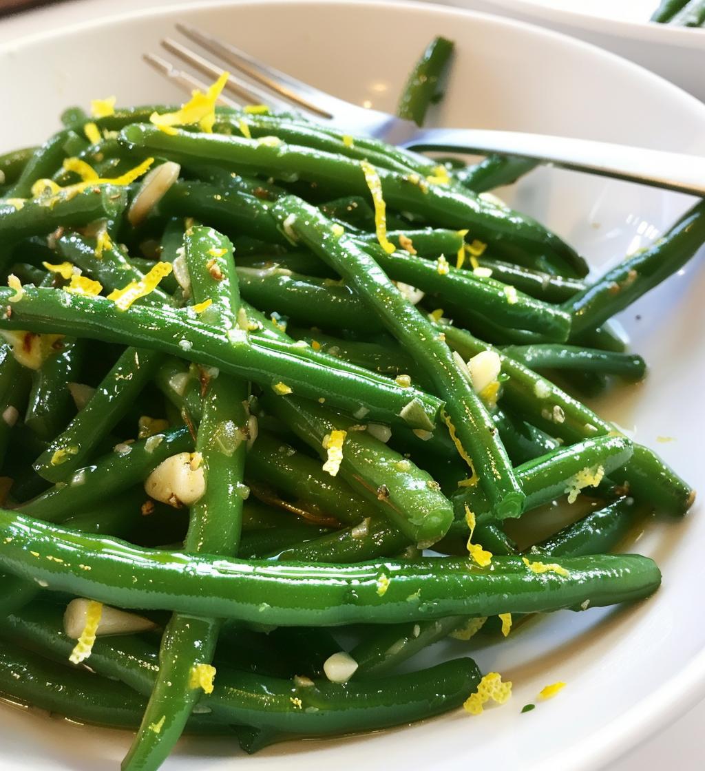 Lemon Garlic Green Beans