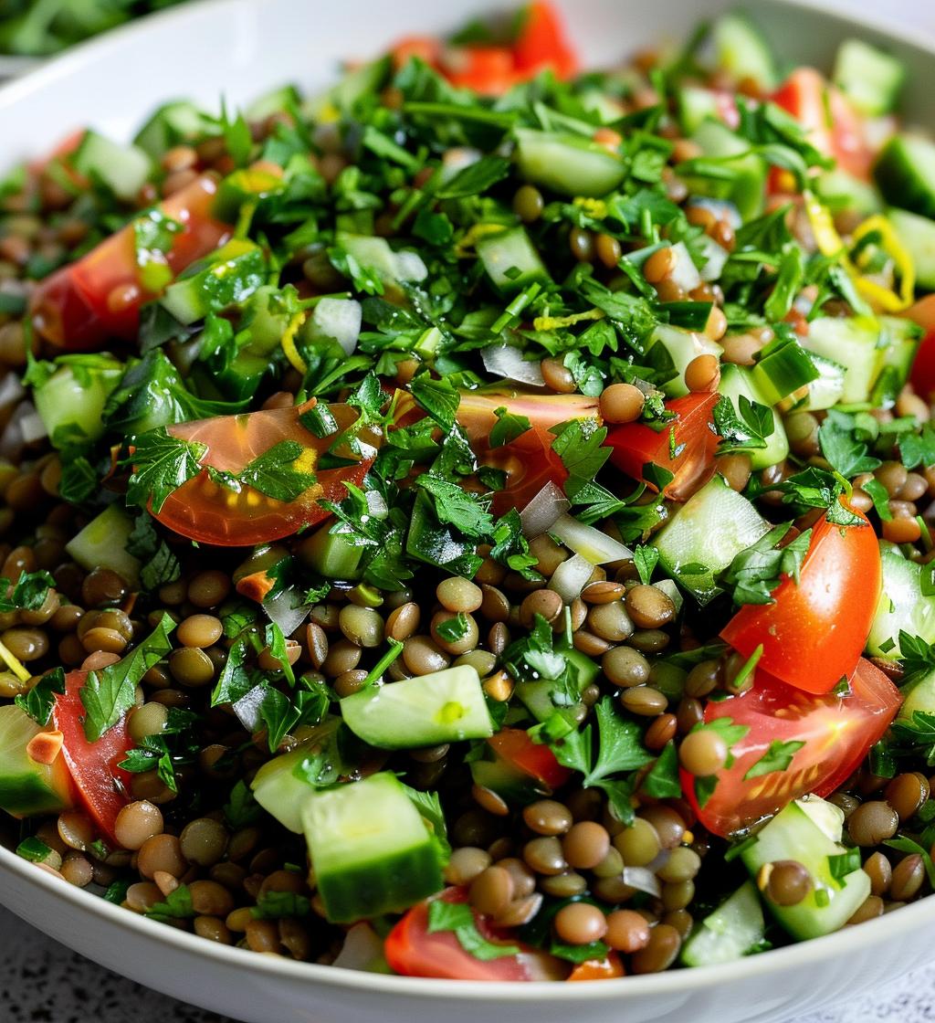 Lentil & Parsley Protein Salad - detail 1