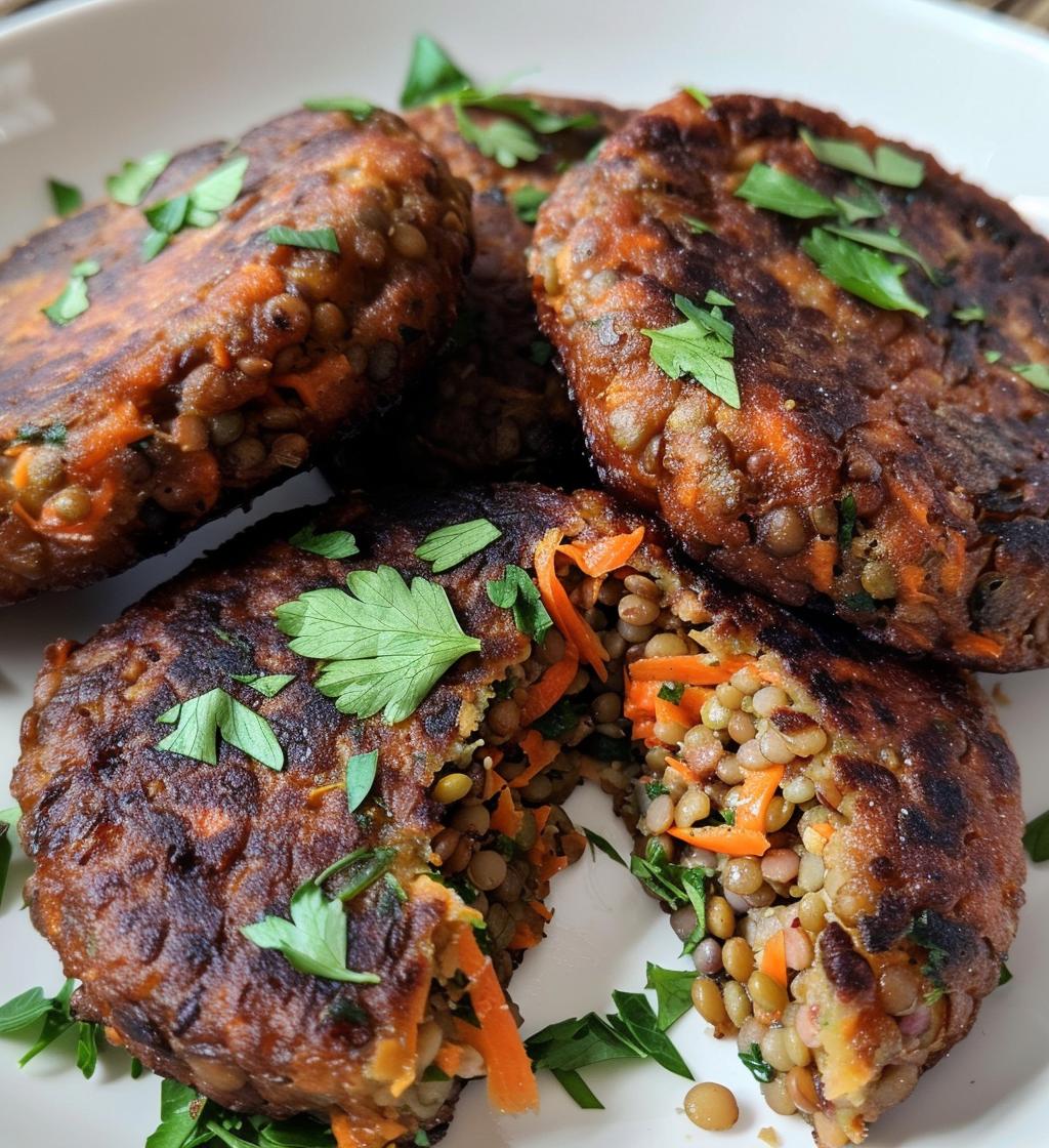 Lentil Patties (no flour)