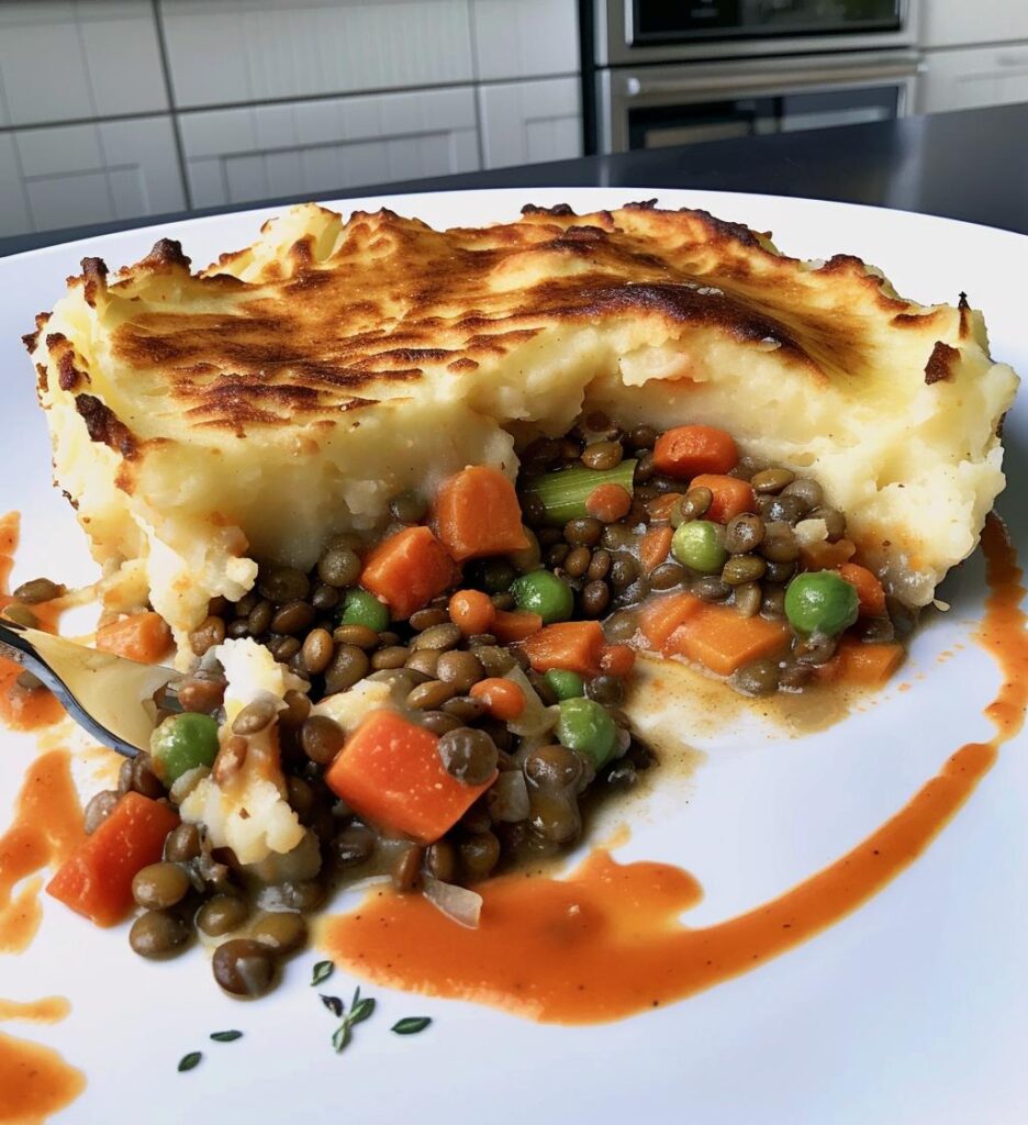 Lentil & Vegetable Shepherd’s Pie (no crust)