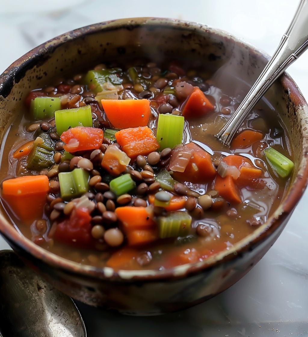 Lentil & Vegetable Stew - detail 1
