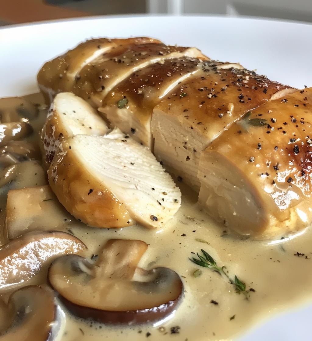 Light Creamy Mushroom Chicken - detail 1