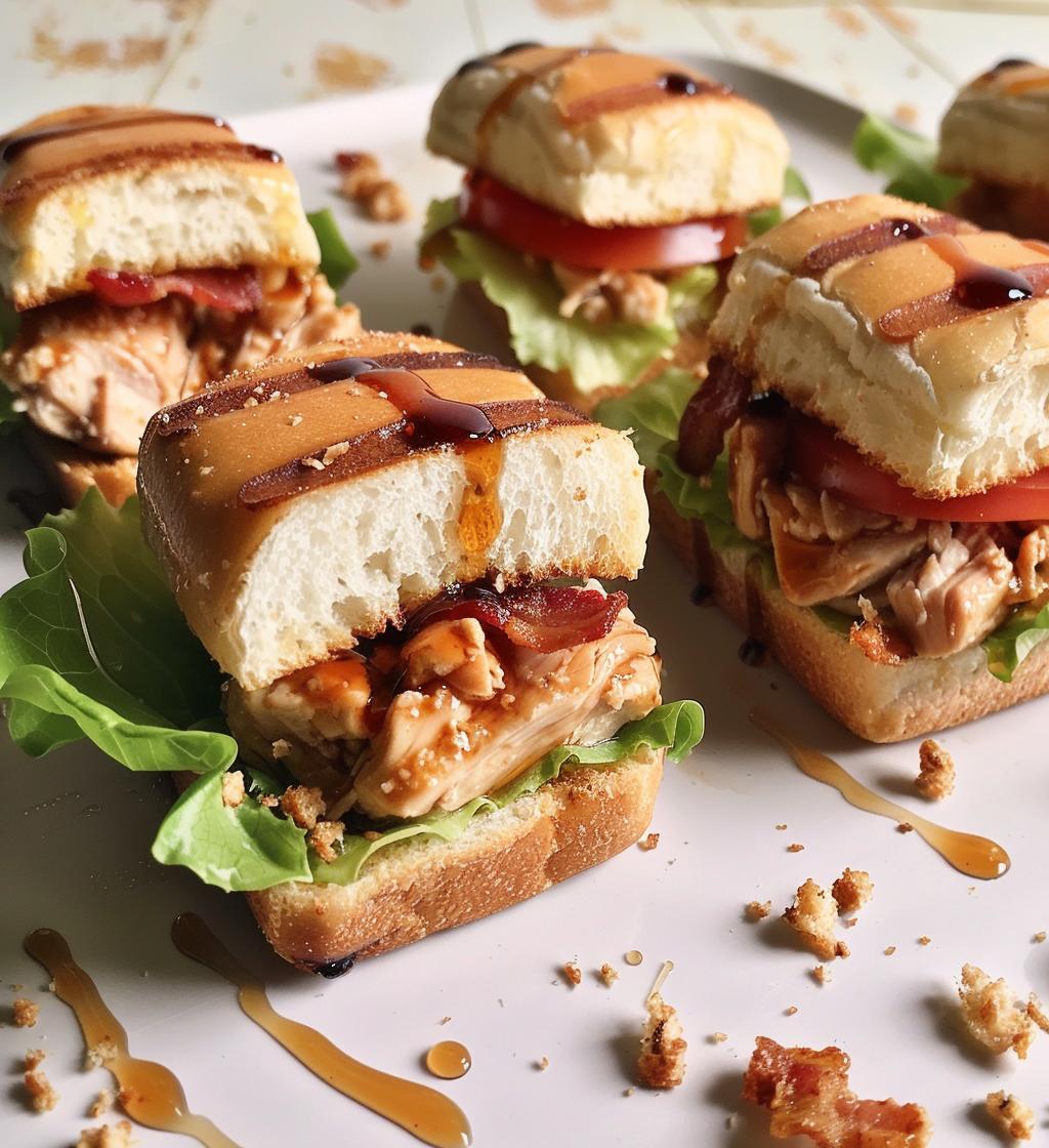 Maple Chicken Bacon Sliders - detail 1