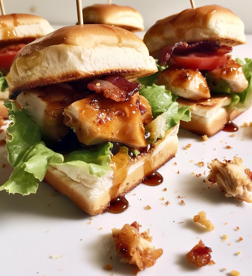 Maple Chicken Bacon Sliders