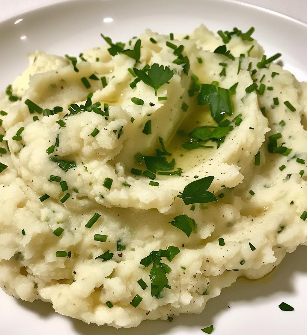 Mashed Cauliflower with Herbs