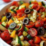 Mediterranean Olive Veggie Pasta