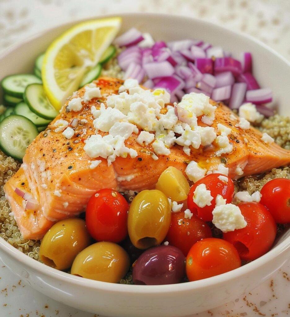 Mediterranean Salmon Bowls