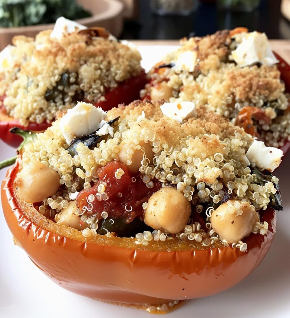 Mediterranean Veggie Stuffed Peppers