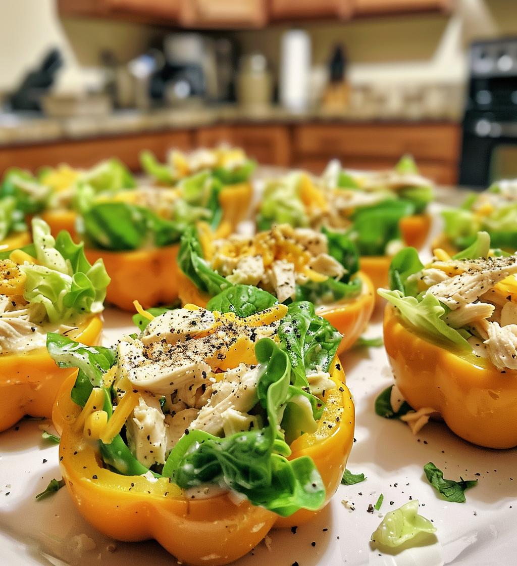 Mini Chicken Caesar Boats