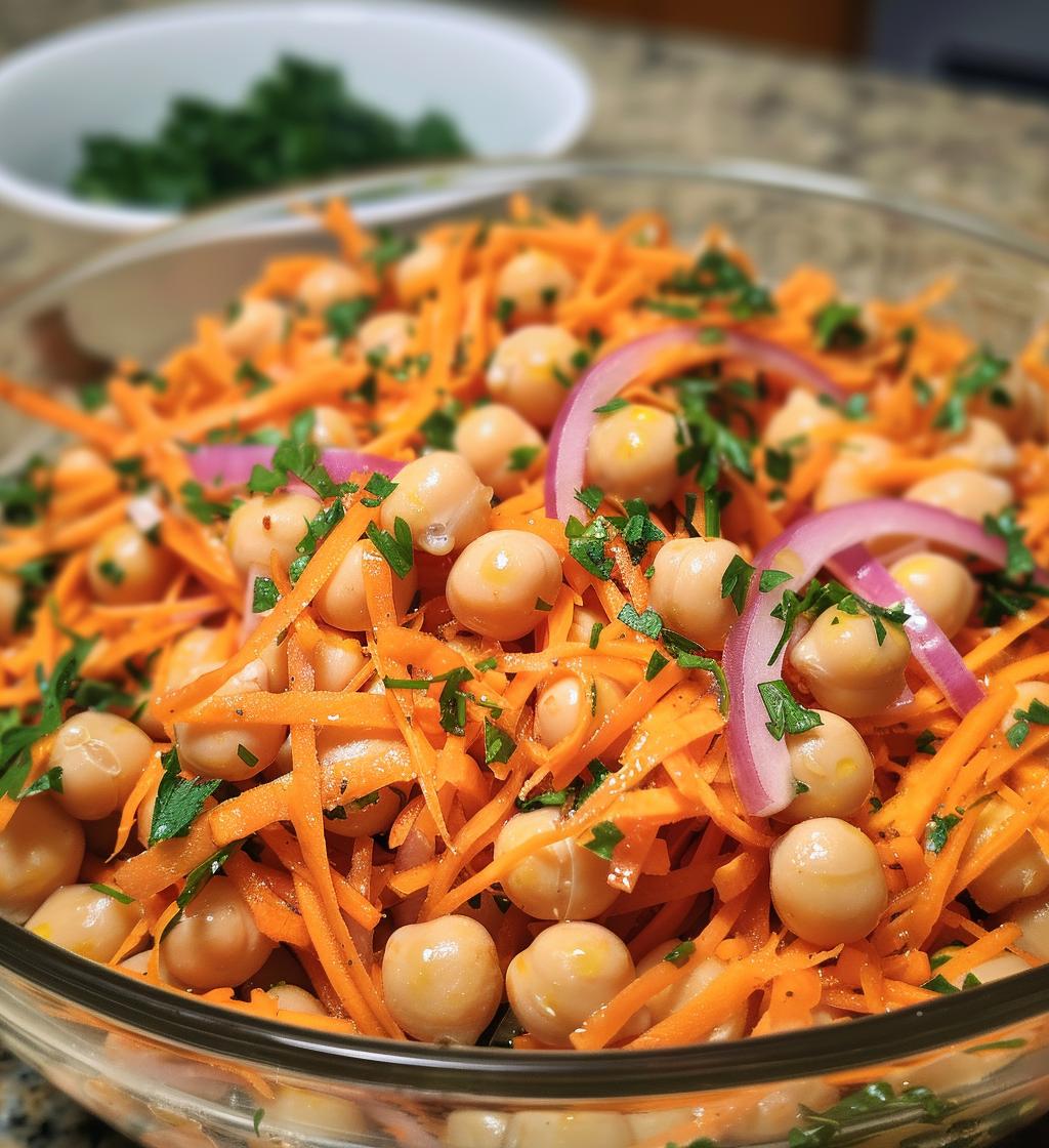 Moroccan Chickpea Carrot Salad