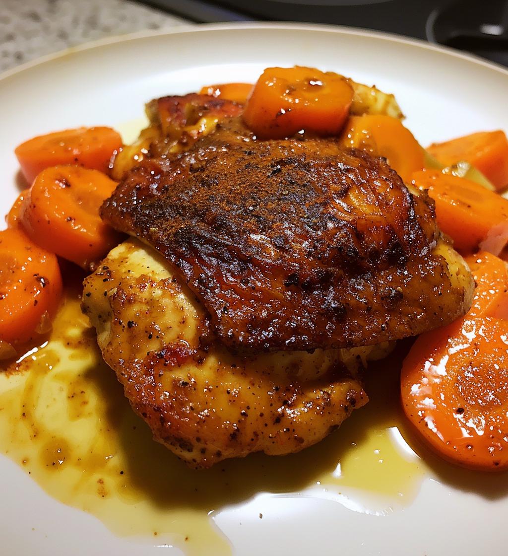 Moroccan Spiced Chicken with Carrots - detail 1