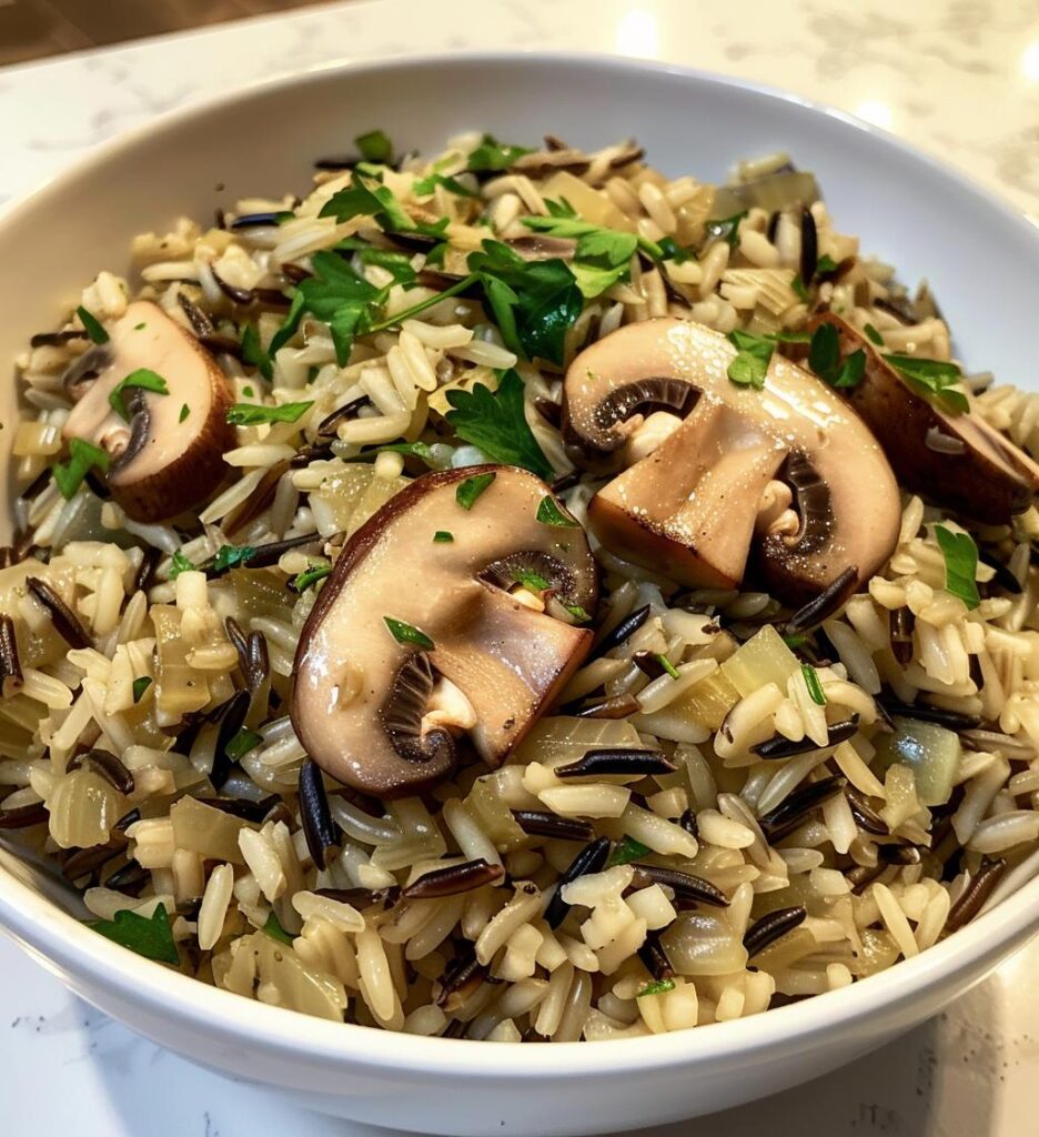 Mushroom Wild Rice Pilaf