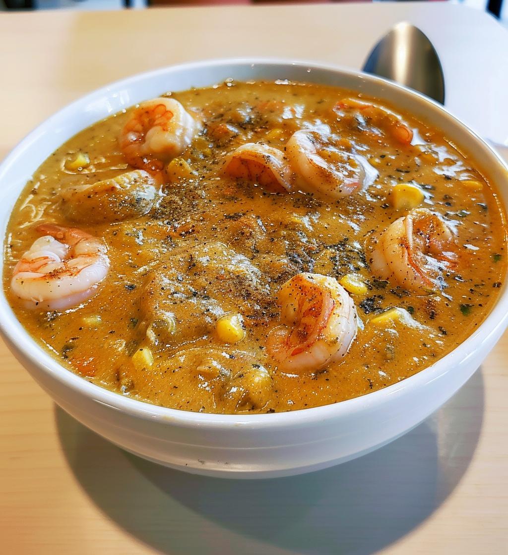 New Orleans Shrimp and Corn Bisque - detail 1
