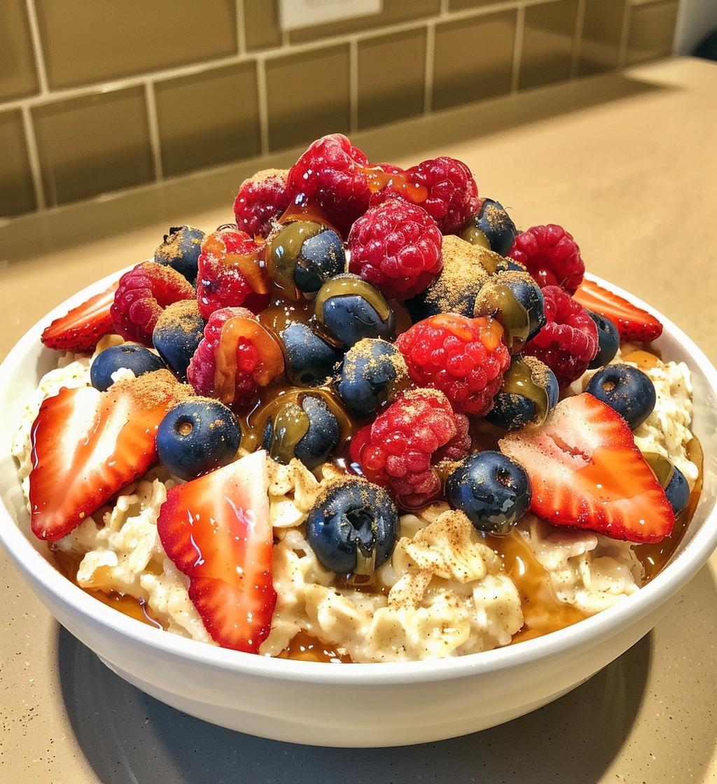 Oatmeal with Berries - detail 1