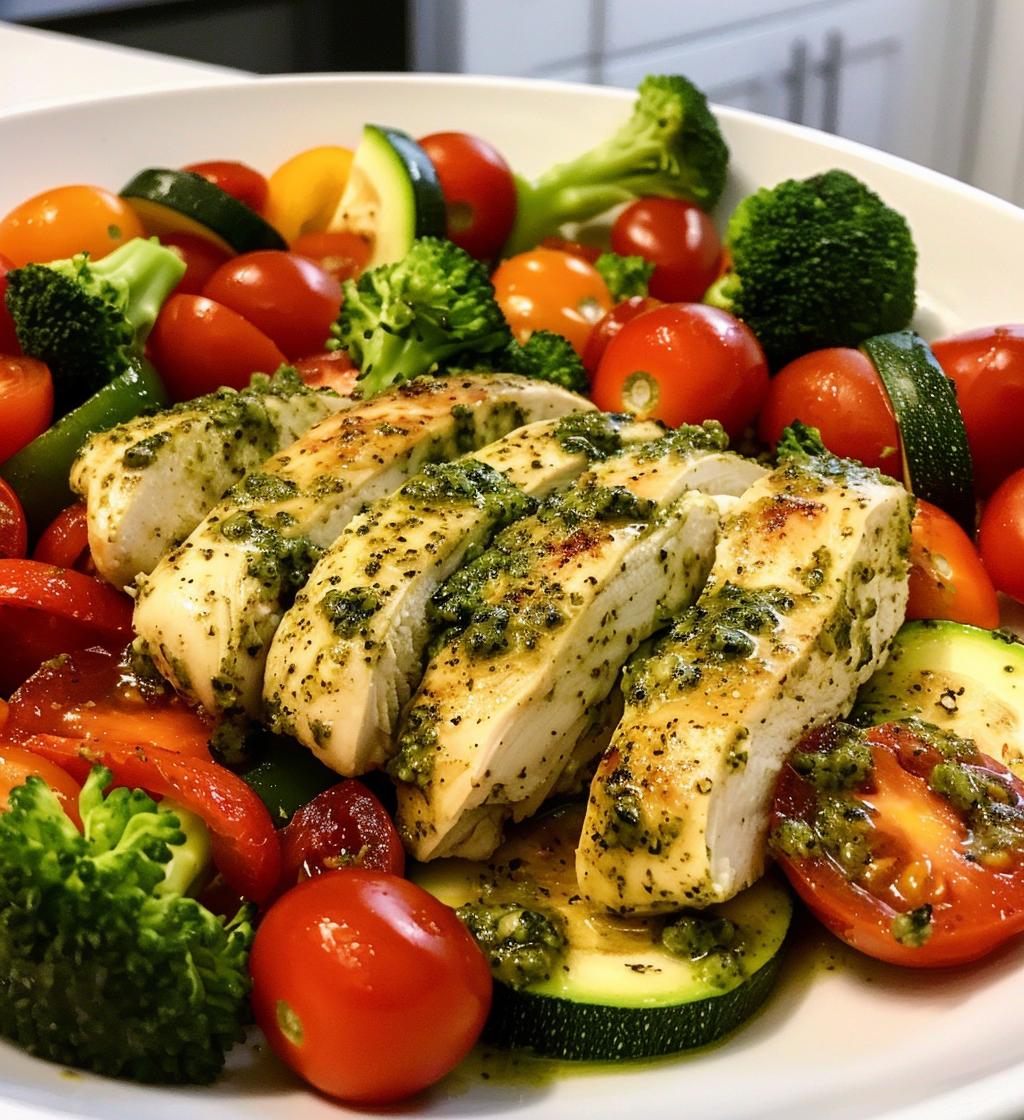 One-Pan Pesto Veggie Chicken - detail 1