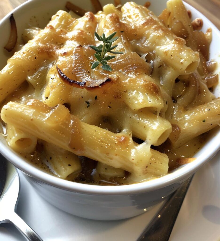 One Pot French Onion Pasta for Cozy Nights