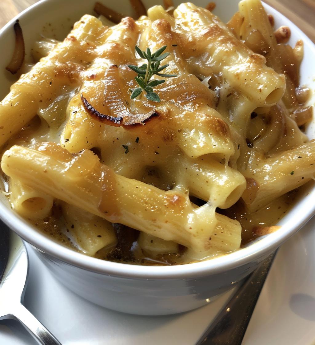 One Pot French Onion Pasta for Cozy Nights