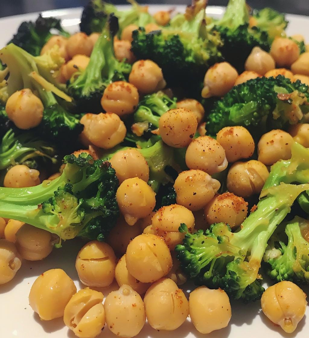 Oven-Roasted Chickpeas & Broccoli - detail 1