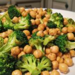 Oven-Roasted Chickpeas & Broccoli