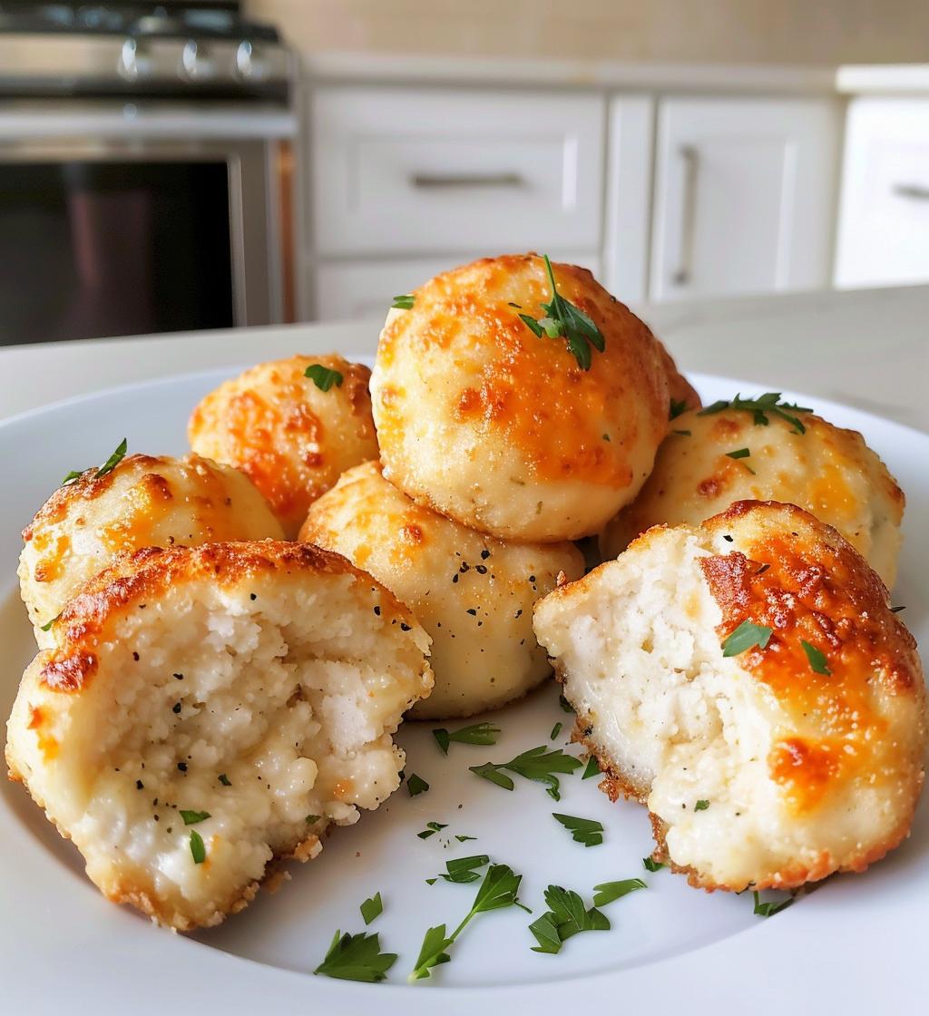 Parmesan Cloud Chicken Bombs