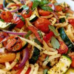 Pasta with Roasted Veggies & Olive Oil