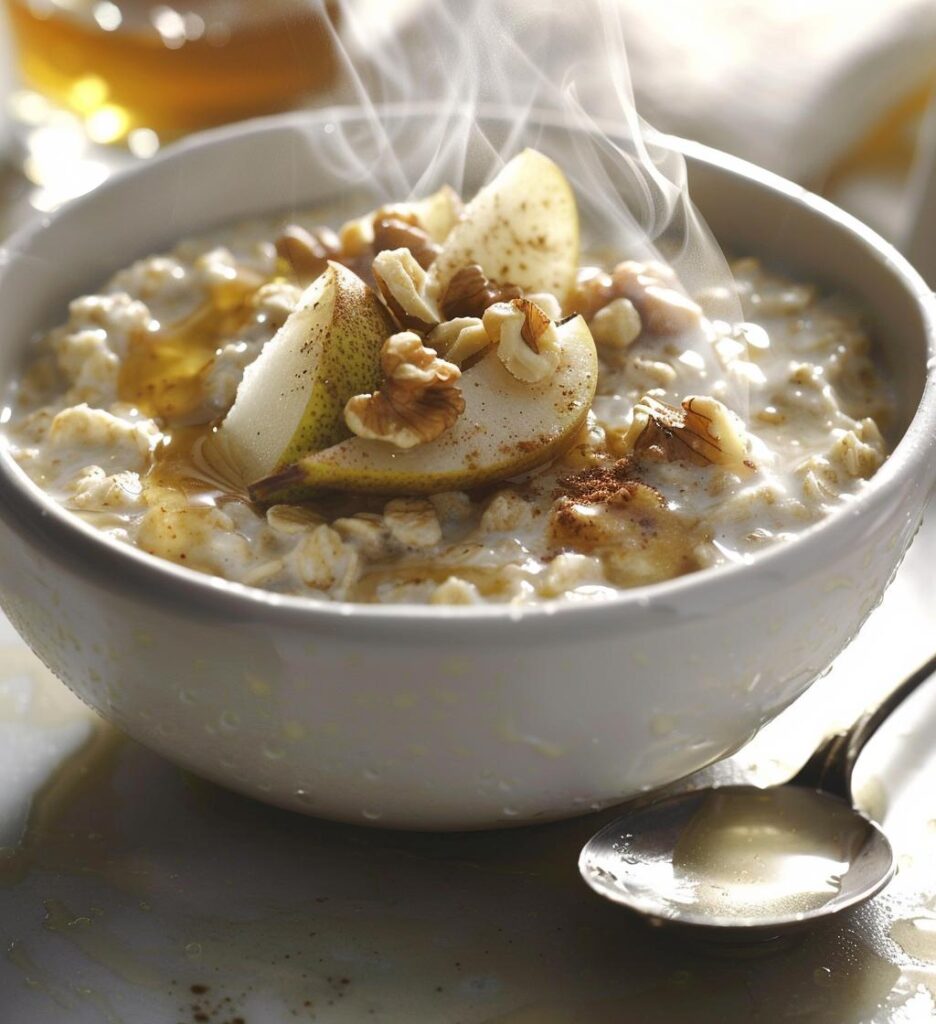 Pear Walnut Oatmeal