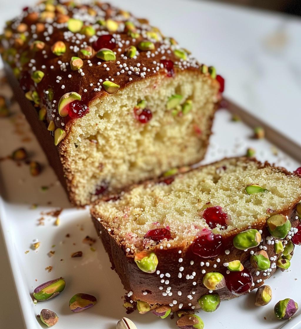 Pistachio Cherry Bread - festive & sweet! - detail 1