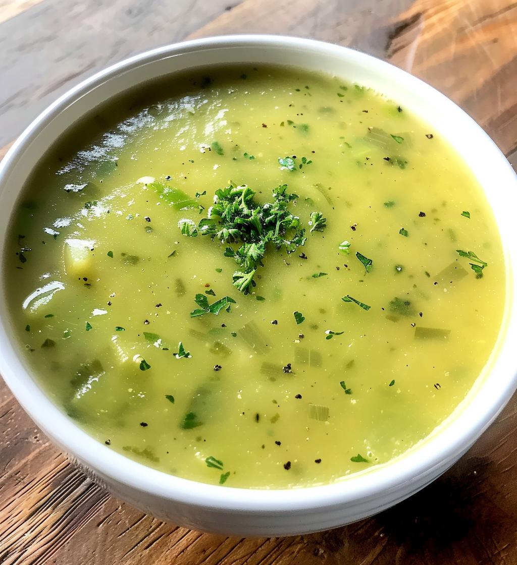 Potato Leek No-Cream Soup - detail 1