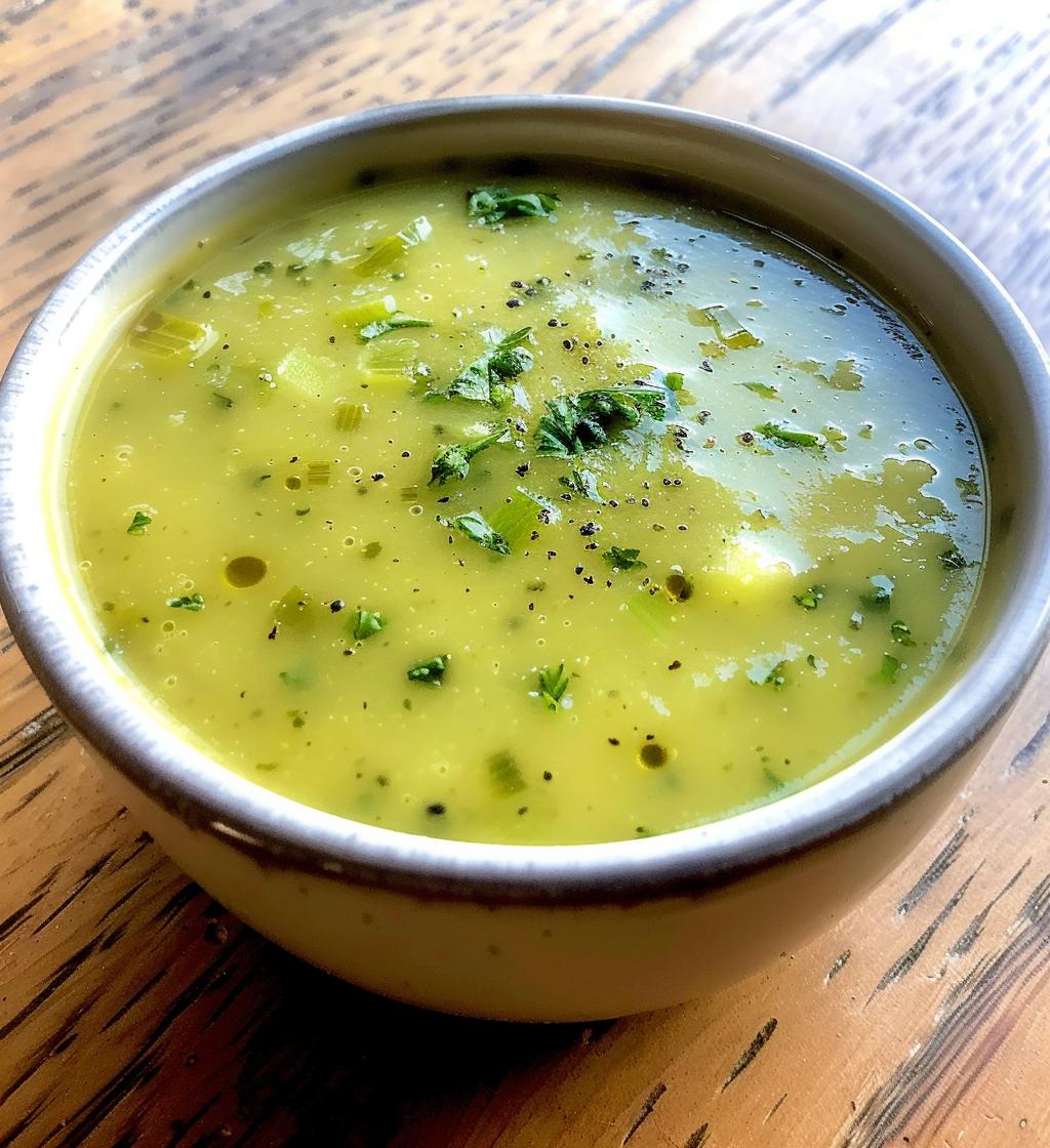 Potato Leek No-Cream Soup