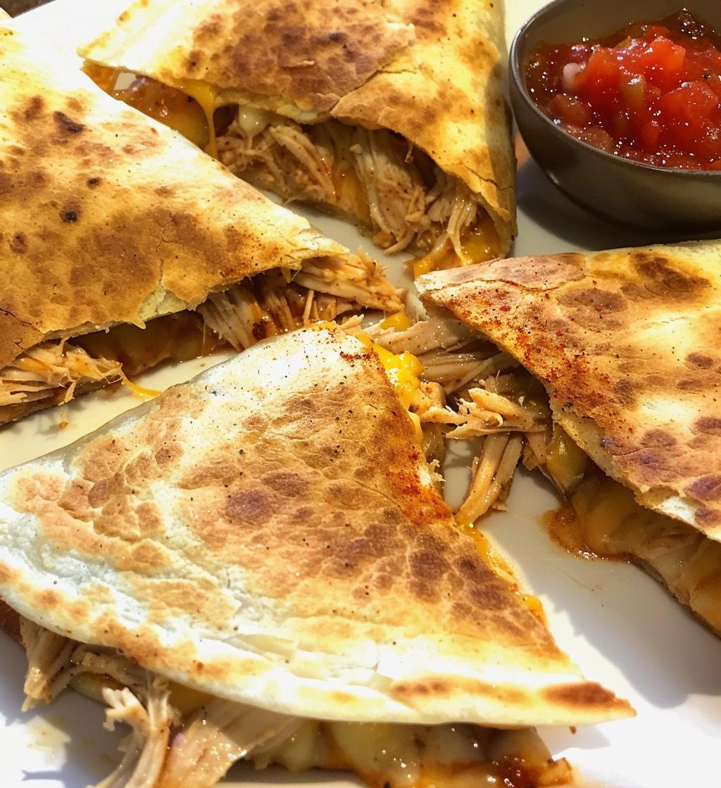 Pulled Chicken Quesadilla Triangles - detail 1