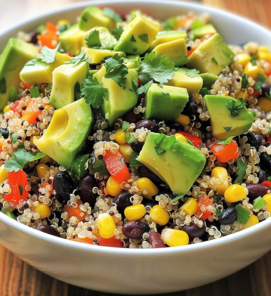 Quinoa Black Bean Fiesta Bowl
