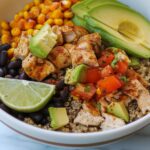 Quinoa Chicken Burrito Bowls