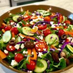 Rainbow Veggie Crunch Salad