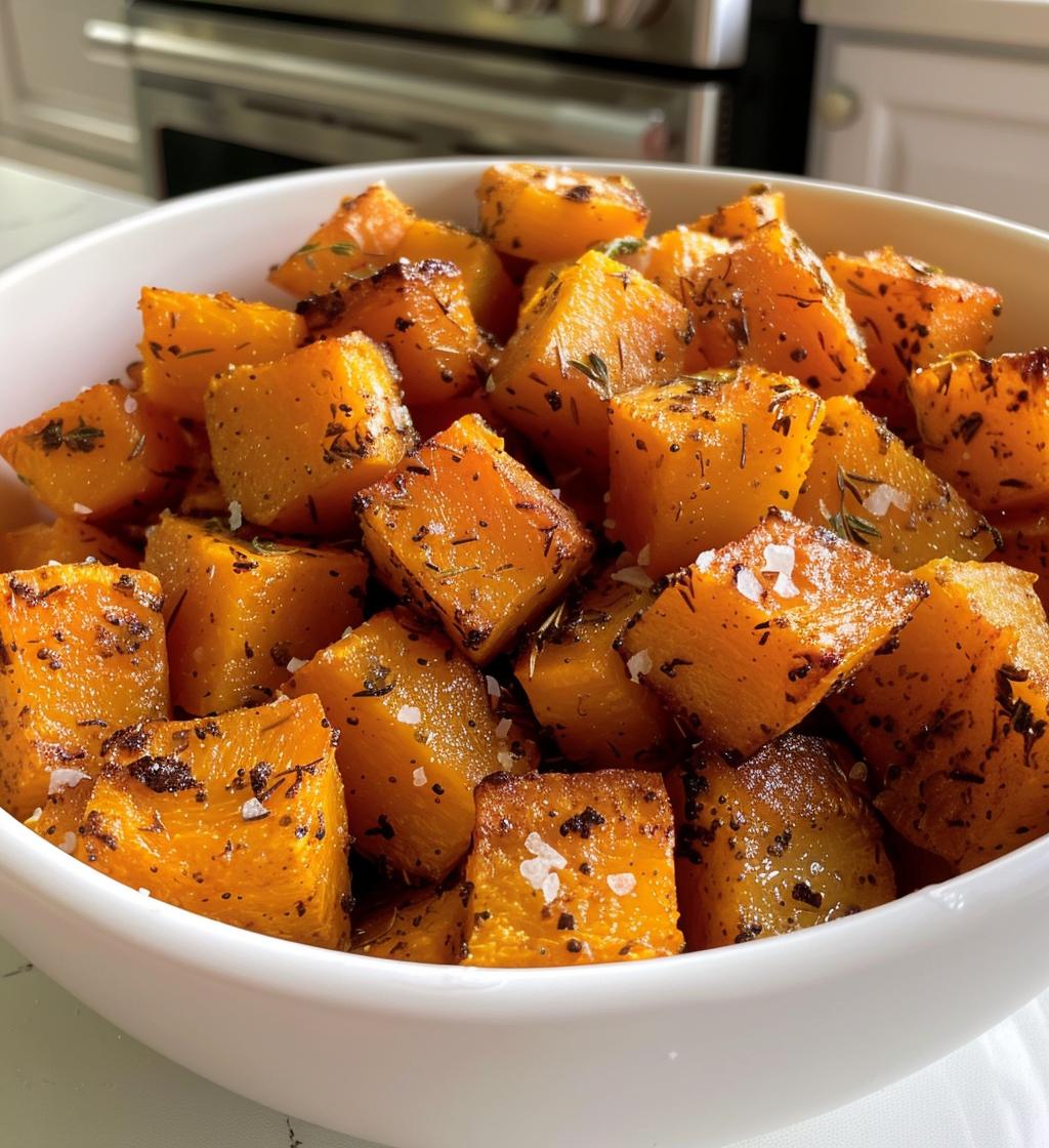 Roasted Butternut Squash Cubes - detail 1
