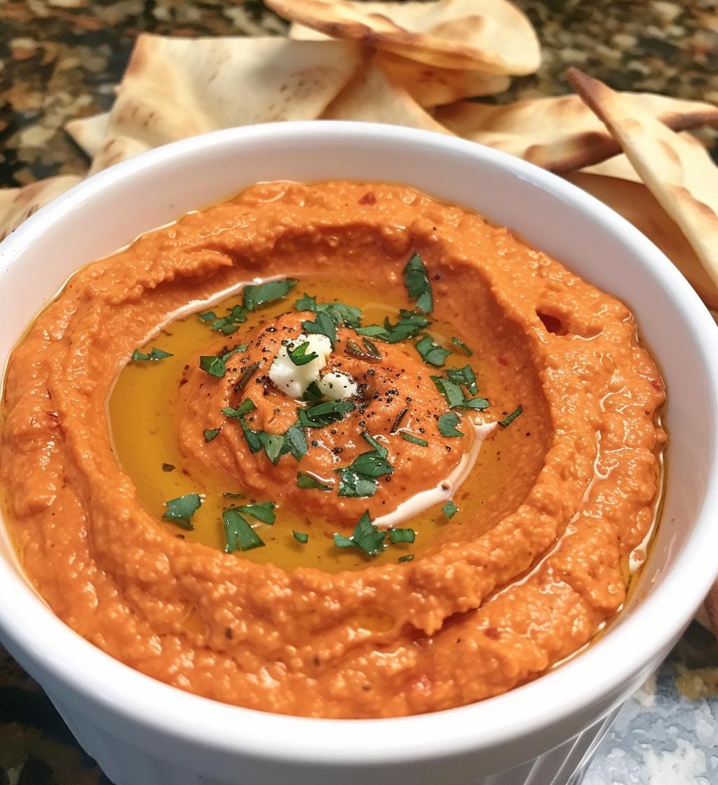 Roasted Red Pepper Whipped Feta - detail 1