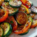 Roasted Zucchini & Bell Peppers