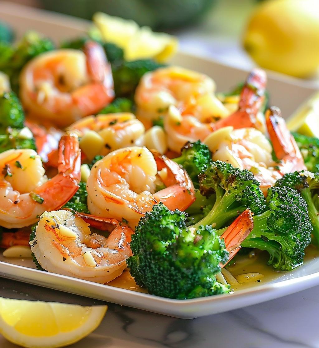 Sheet Pan Garlic Shrimp & Broccoli - detail 1