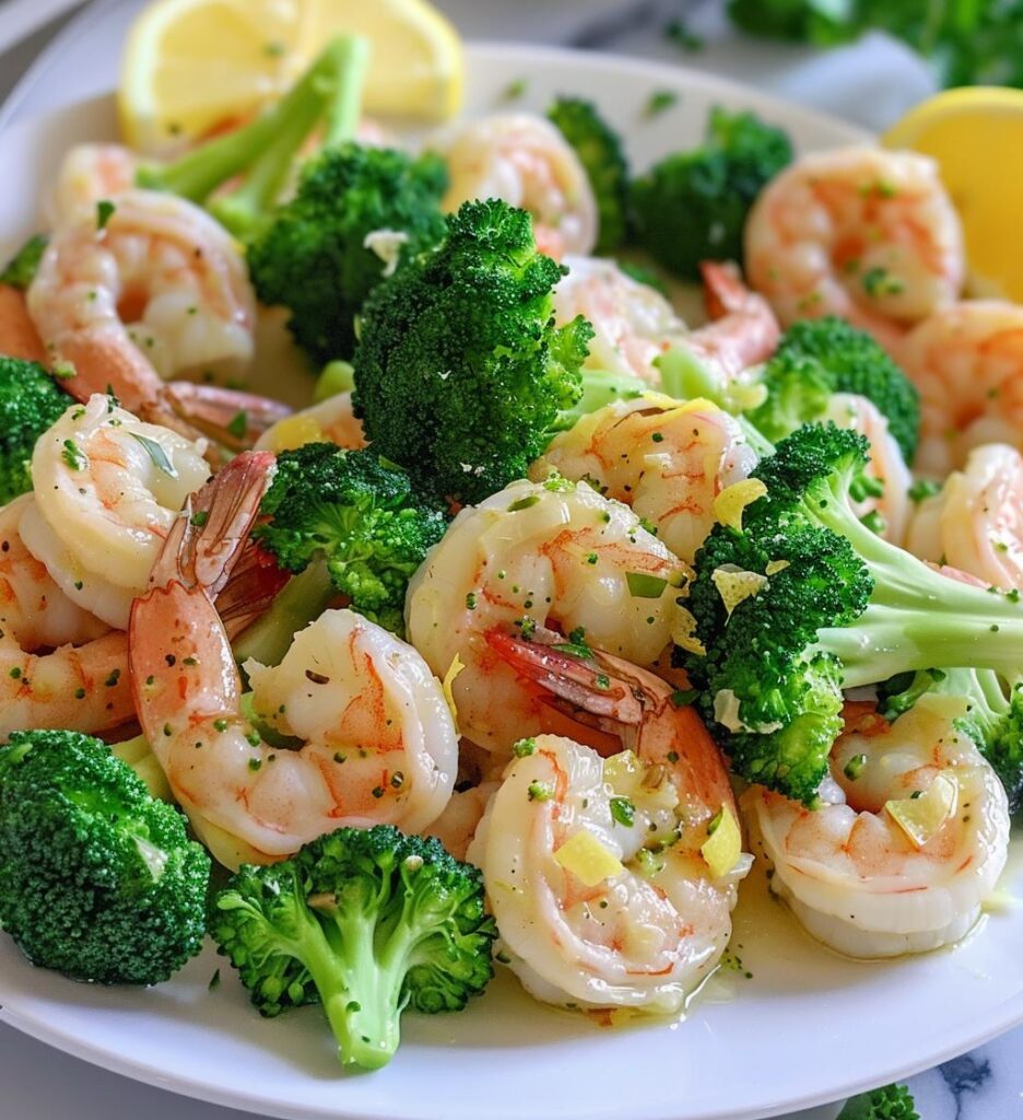 Sheet Pan Garlic Shrimp & Broccoli