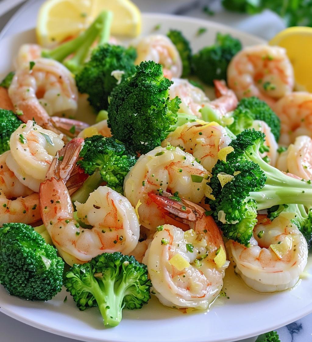 Sheet Pan Garlic Shrimp & Broccoli