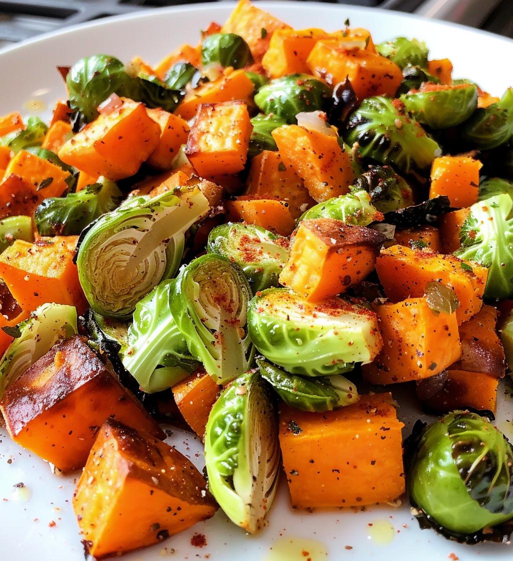 Sheet Pan Sweet Potato & Brussels Sprouts - detail 1
