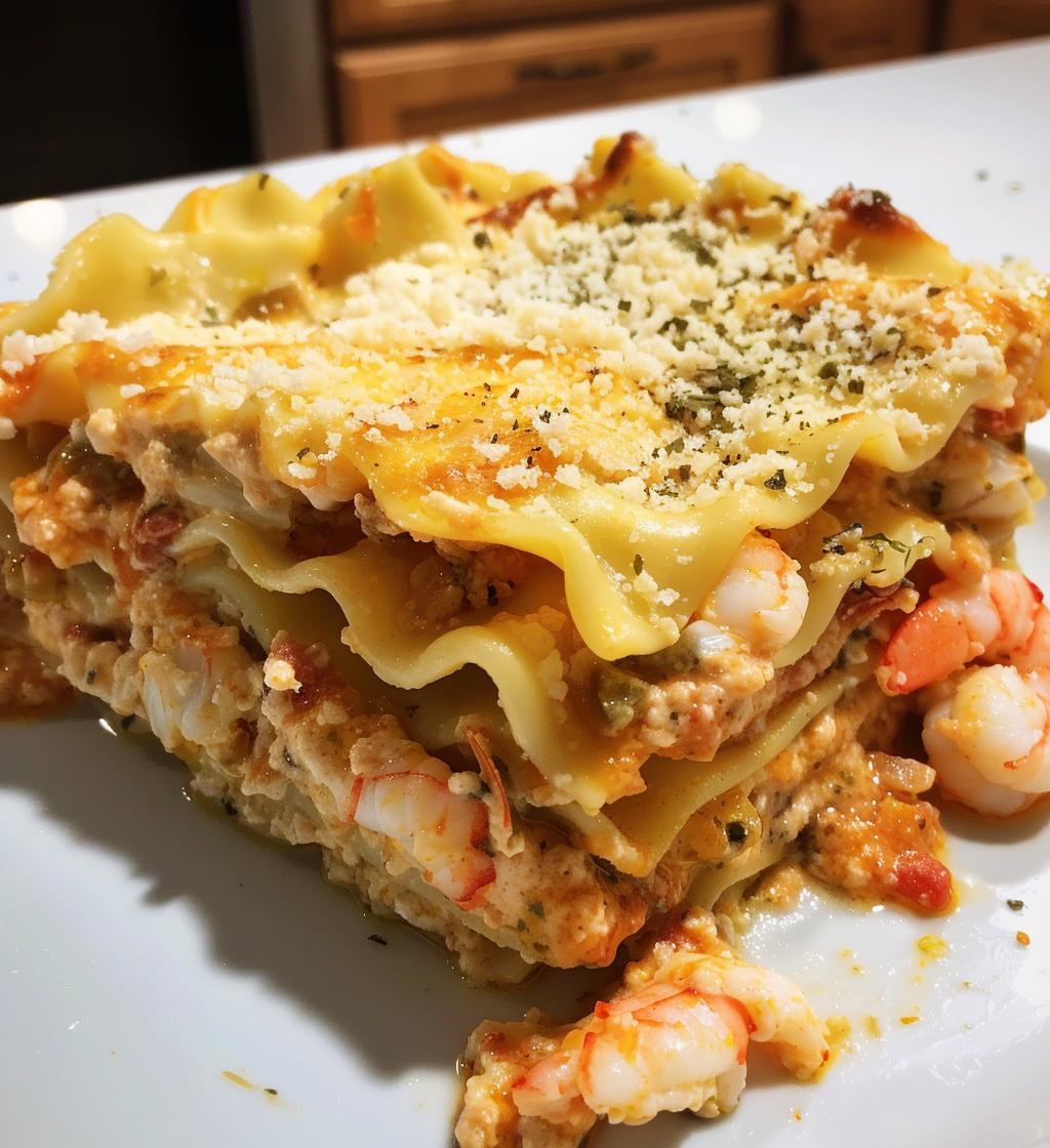 Shrimp Crab Lasagna - detail 1