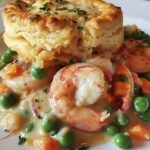 Shrimp & Lobster Cheddar Bay Biscuit Pot Pie