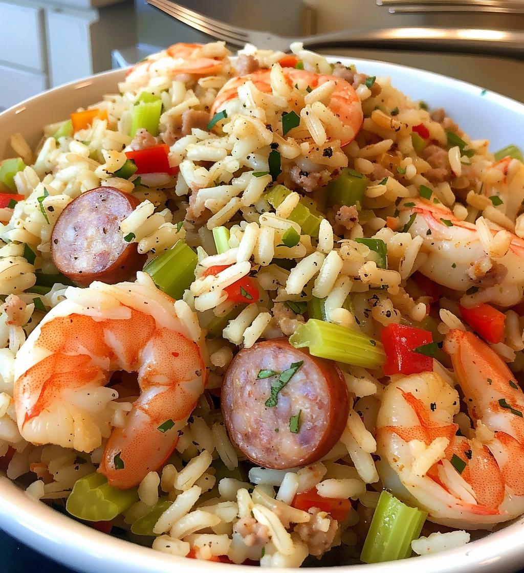 Shrimp Sausage Dirty Rice Recipe