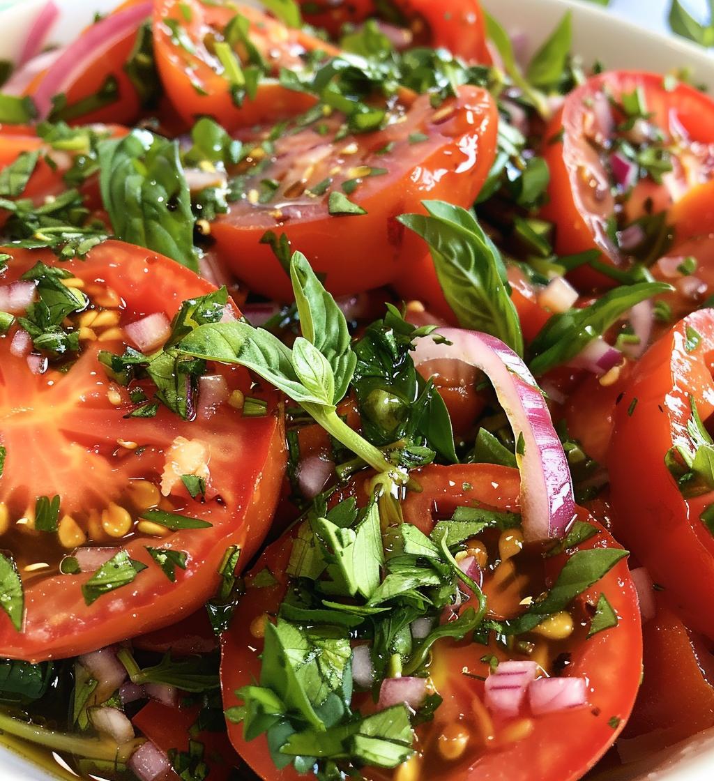 Simple Herb Tomato Salad - detail 1