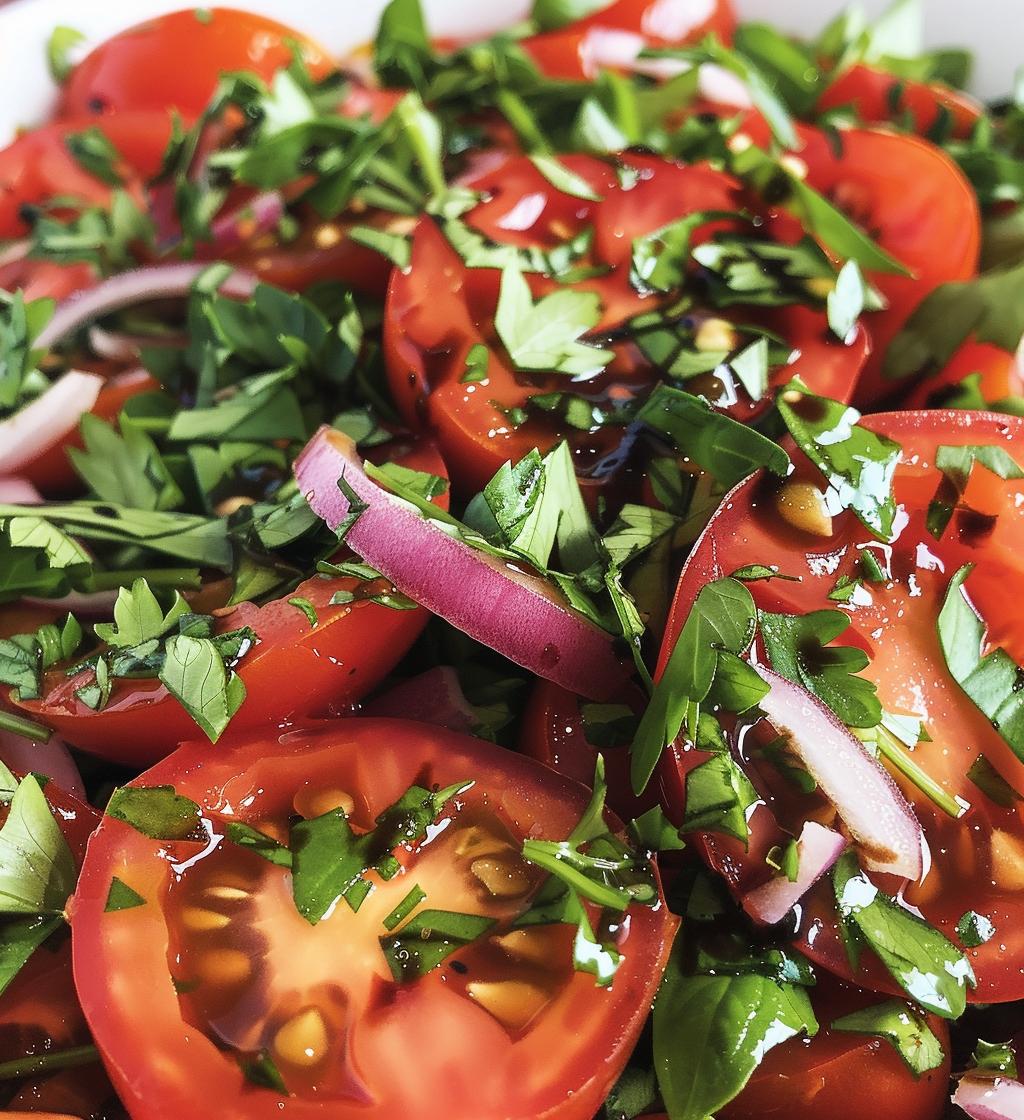 Simple Herb Tomato Salad