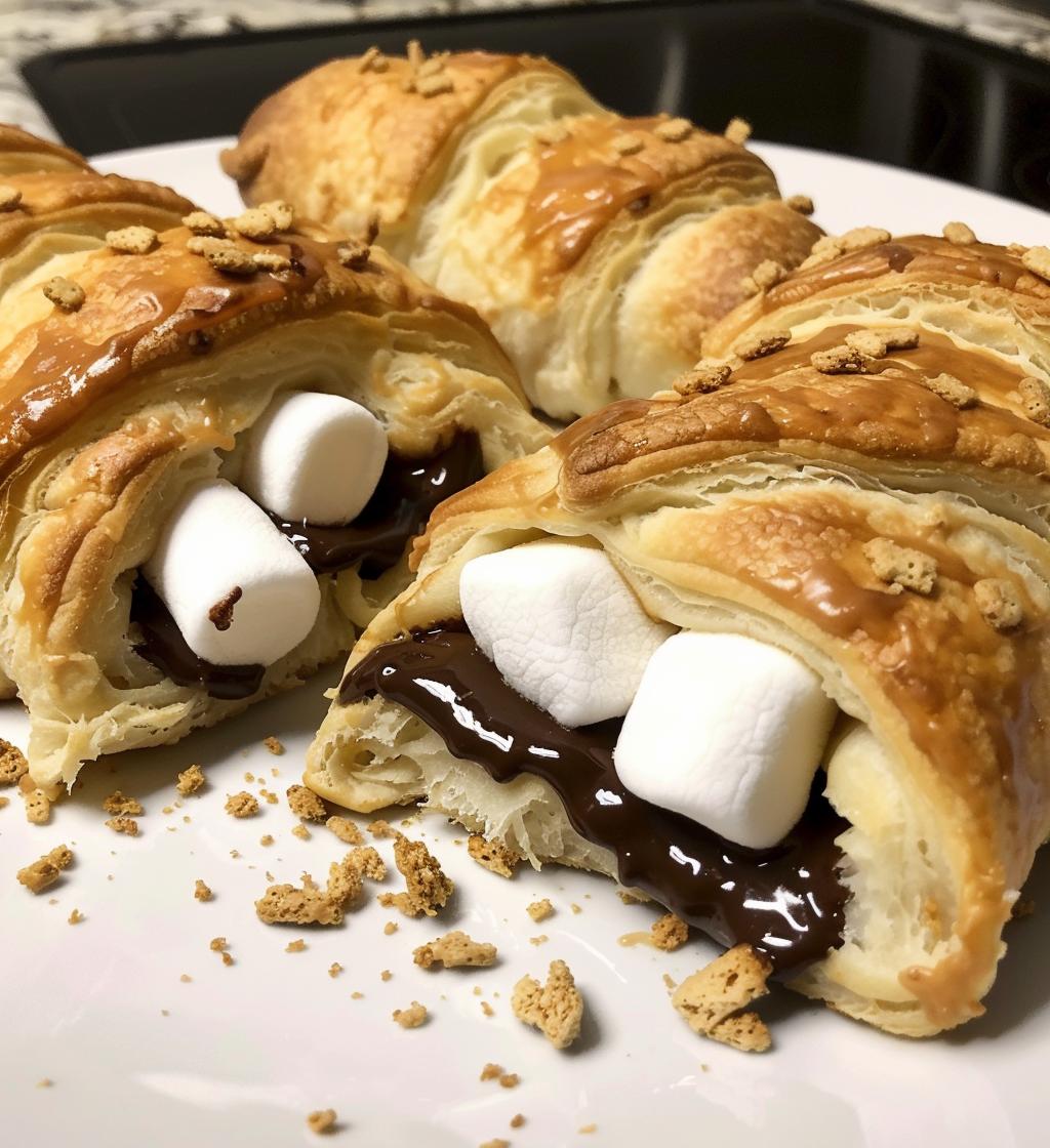 S'mores Crescent Rolls (Easy 4-ingredient Recipe!)