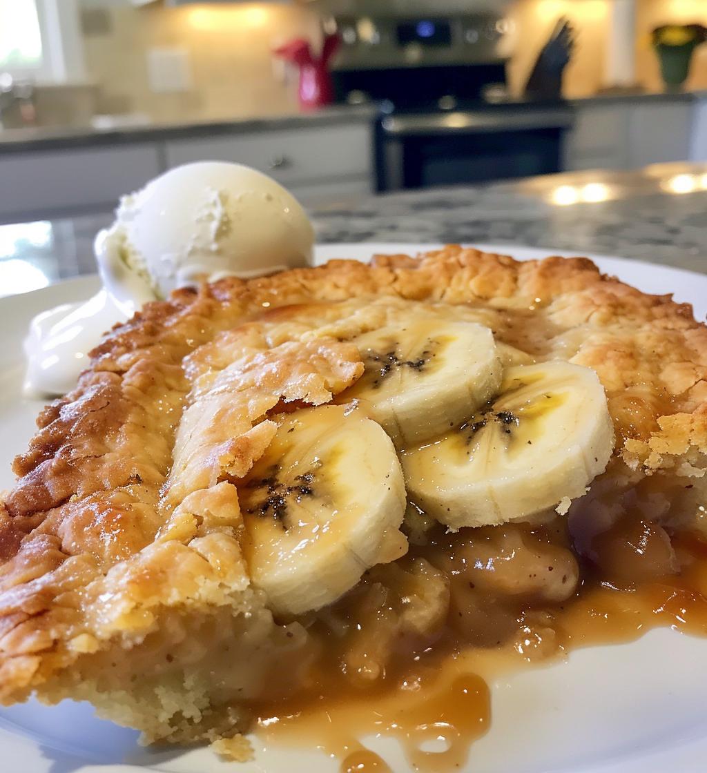 Southern Banana Cobbler - detail 1