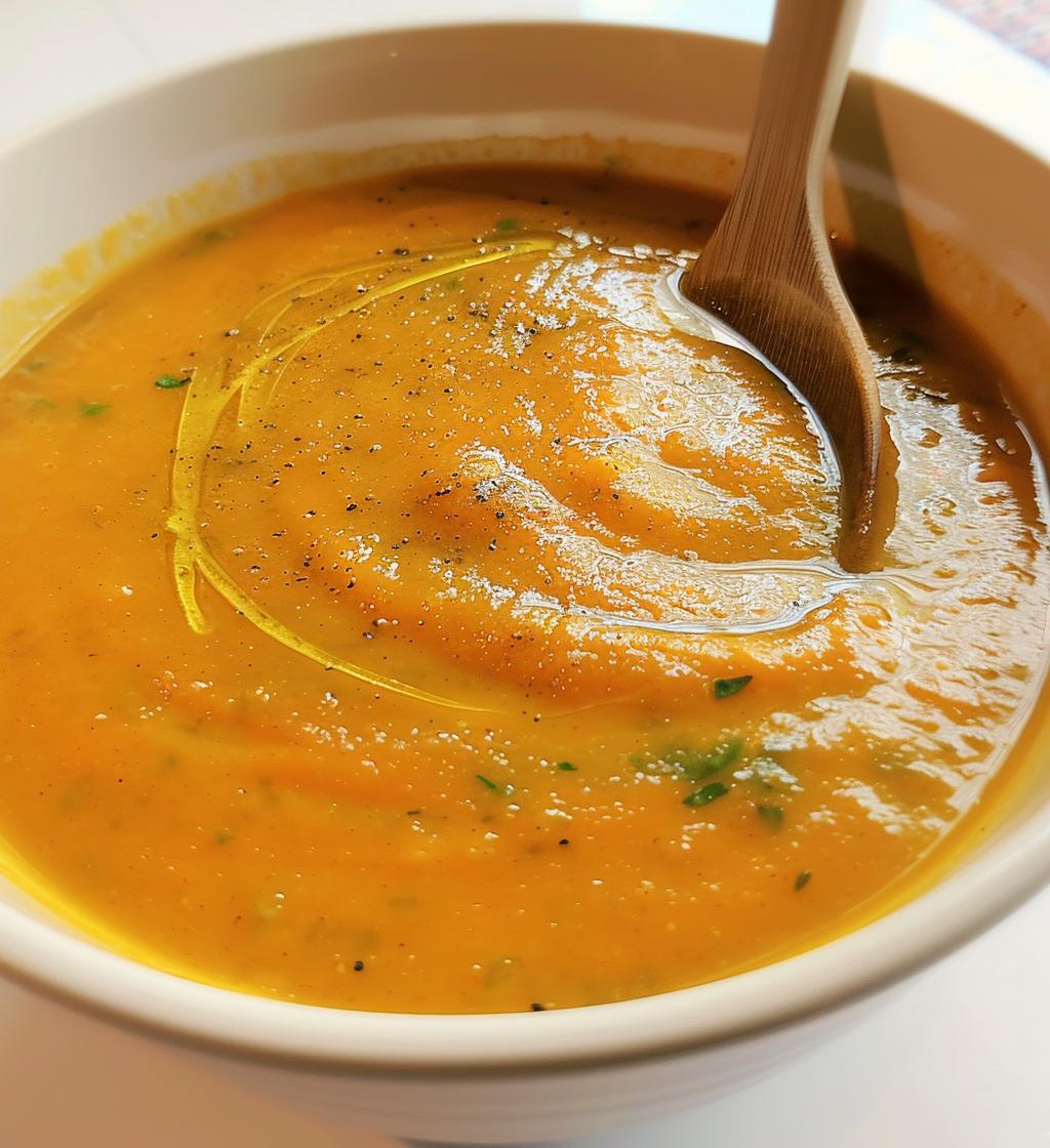 Spiced Carrot Ginger Soup - detail 1