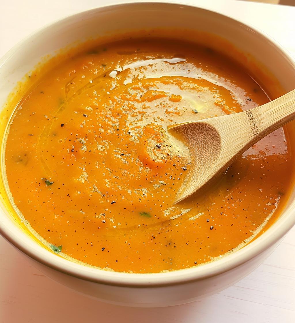 Spiced Carrot Ginger Soup