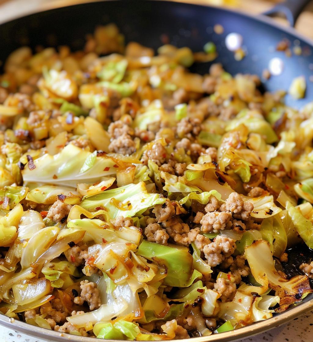 Spicy Cabbage & Ground Turkey Skillet - detail 1